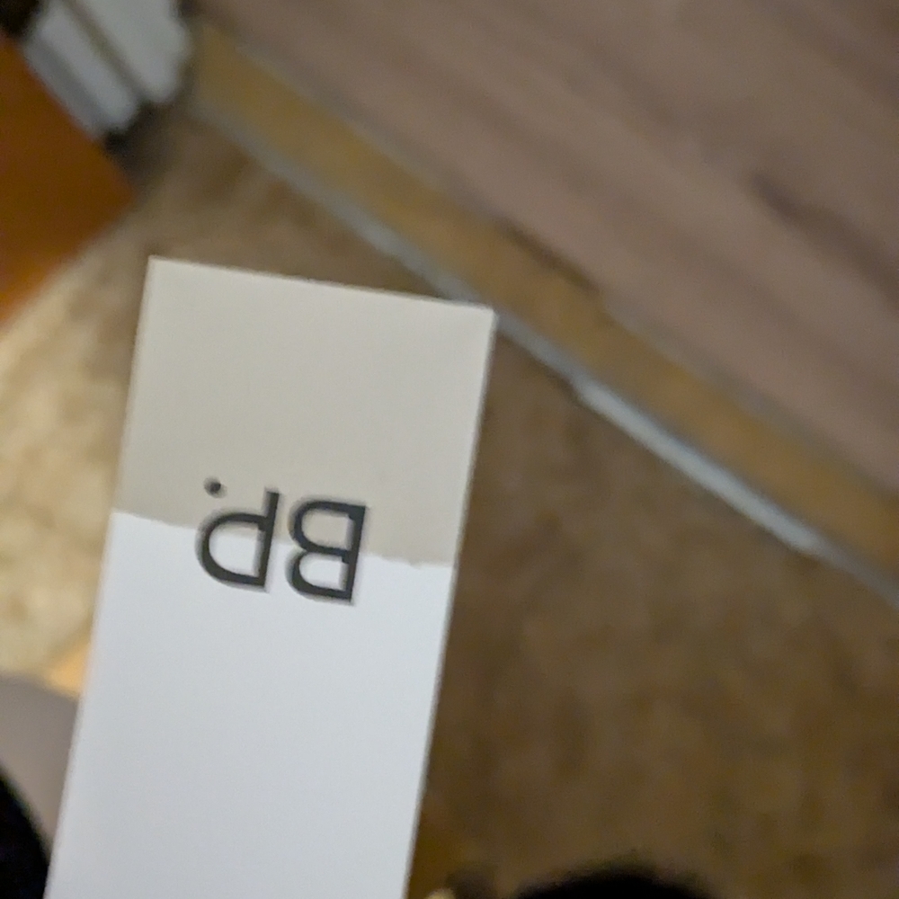 BP Black Long Sleeve Eyelet V-Neck Top - Picture 2 of 3